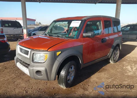 2004 Honda Element Ex from USA, damaged, VIN 5J6YH18554L008997